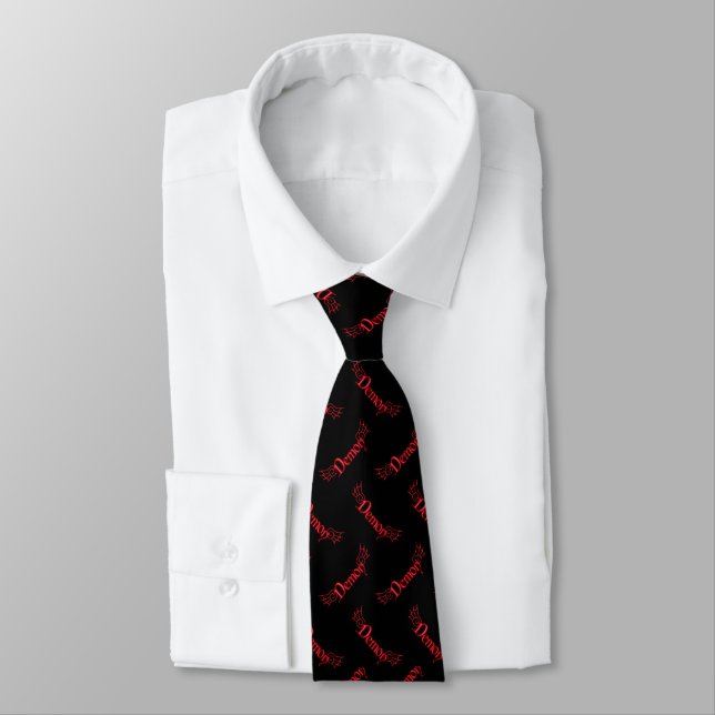 Corbata Caer en Demón con las alas (Atado)