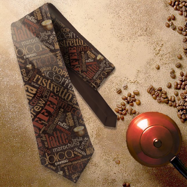 Corbata Café en Burlap Word Cloud Brown ID283 (Subido por el creador)
