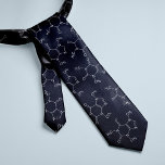 Corbata Cafeína Molécula Café Amantes Azul<br><div class="desc">Diseño de patrones de moléculas cafeína. 

¿Busca un color diferente?Sin más. Simplemente haga clic en el botón "Personalizar" y seleccione el color de fondo de su elección.</div>