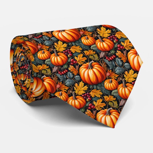 Corbata Calabaza de Fantasía  (Enrollado)