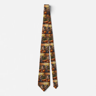 Corbata Calabaza deslumbrante Boxer Puppy Autumn