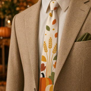 Corbata Calabaza Retro Modernidad de Mitad de Siglo de Acc