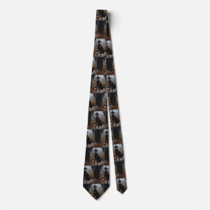 Corbata Calabazas Doberman Halloween de Terror
