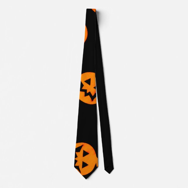 Corbata Calabazas Halloween Necesario (Anverso)