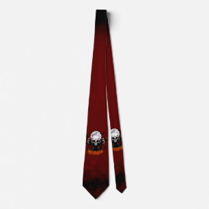 Corbata Calavera con dientes afilados y amenazantes
