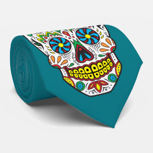 Corbata Calavera de azúcar