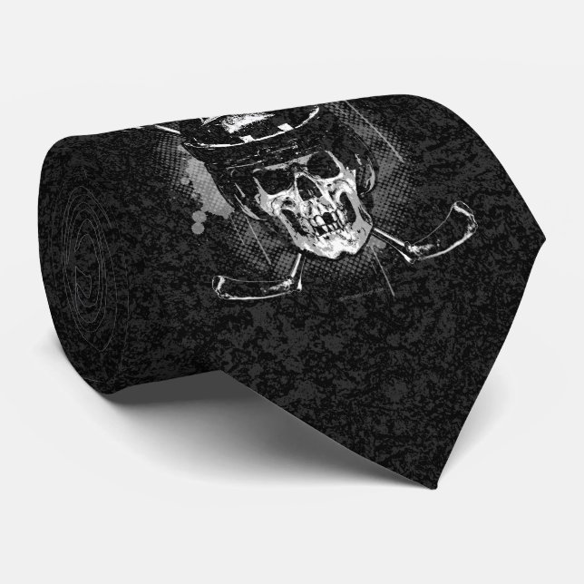 Corbata Calavera de hockey (Enrollado)