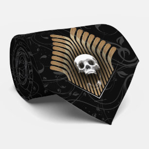Corbata Calavera y garrapatas (hockey)