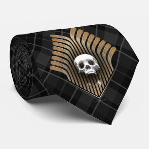 Corbata Calavera y garrapatas (hockey)