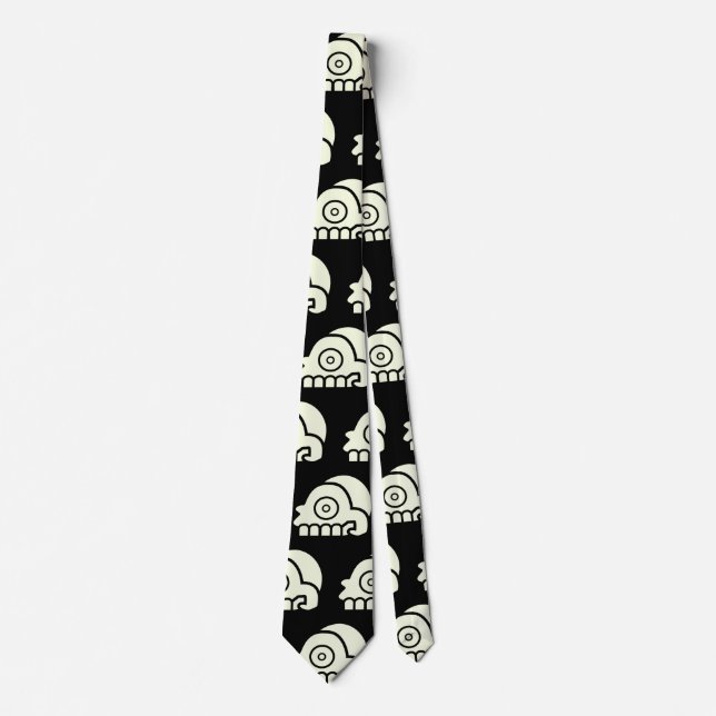 Corbata Calaveras aztecas (Anverso)