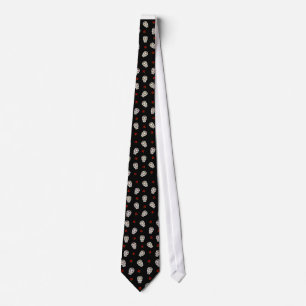 Corbata Calaveras Azucareras Rosas RAB Rockabilly Sobre Ne