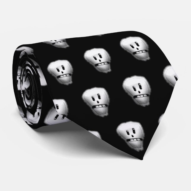 Corbata Calaveras de Halloween (Enrollado)