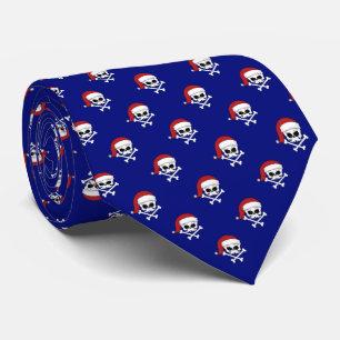 Corbata Calaveras de Navidad 
