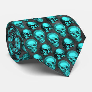 Corbata Calaveras de Turquesa y Diseño de la Serie de Gira