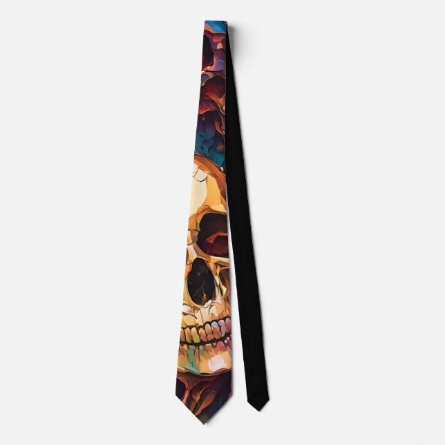 Corbata Calaveras Funky (Anverso)