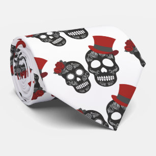 Corbata Calaveras negras Duo Thunder_Cove