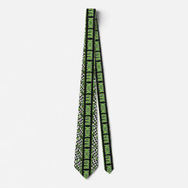 Corbata Calaveras pequeñas de Rad Mom negras y verdes