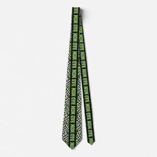 Corbata Calaveras pequeñas de Rad Mom negras y verdes