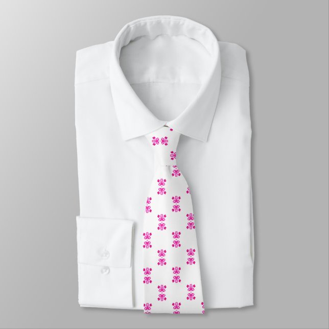 Corbata Calcetines de patrón rosado caliente (Atado)