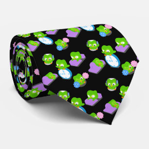 Corbata Calcetines de tripulación con patrón de Duo