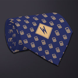 Corbata Calculadora de contabilidad Blue