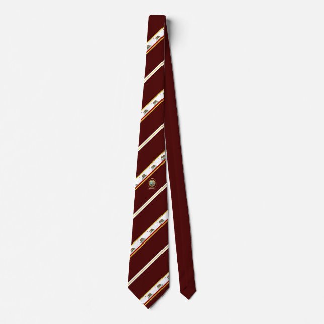 Corbata California raya la bandera (Anverso)