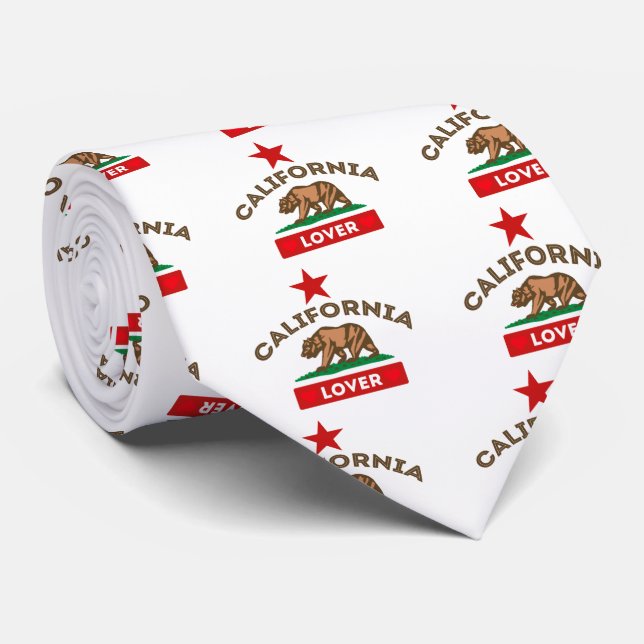 Corbata California Republic Lover (Enrollado)