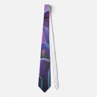 Corbata Callas Púrpura Lilac Y Arte Púrpura