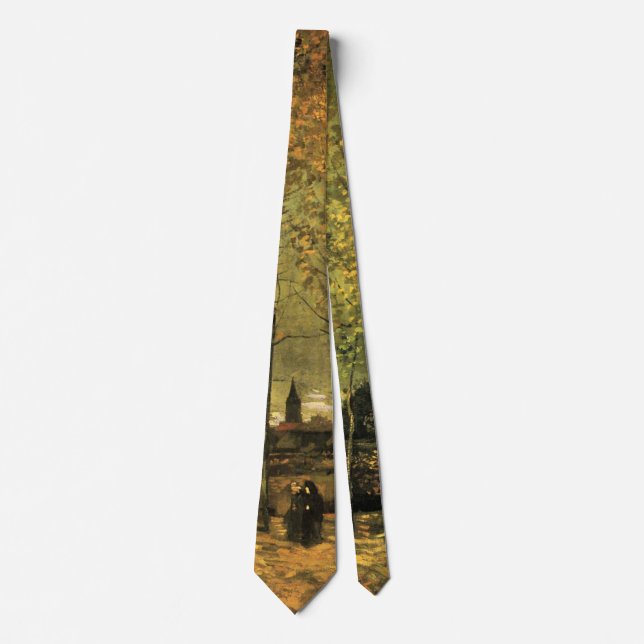 Corbata Calle con álamos por Vincent van Gogh (Anverso)