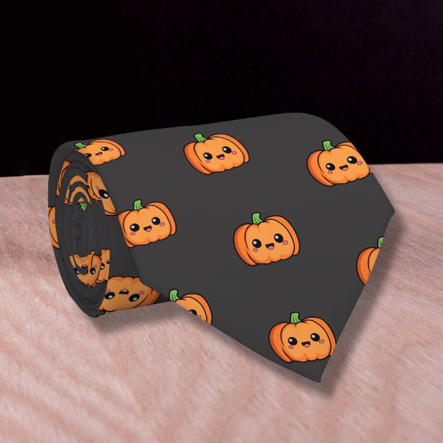 Corbata Calzado de calabaza suave (Cute Pumpkin Neck Tie)