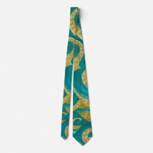 Corbata Calzado de cuello de pulpo - Torquesa de oro