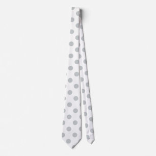 Corbata Cambiar puntos de polka gris Cualquier Personaliza