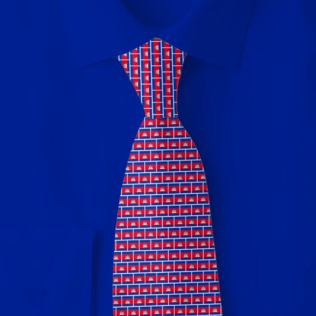 Corbata Cambodia Flag Brick Pattern (Subido por el creador)