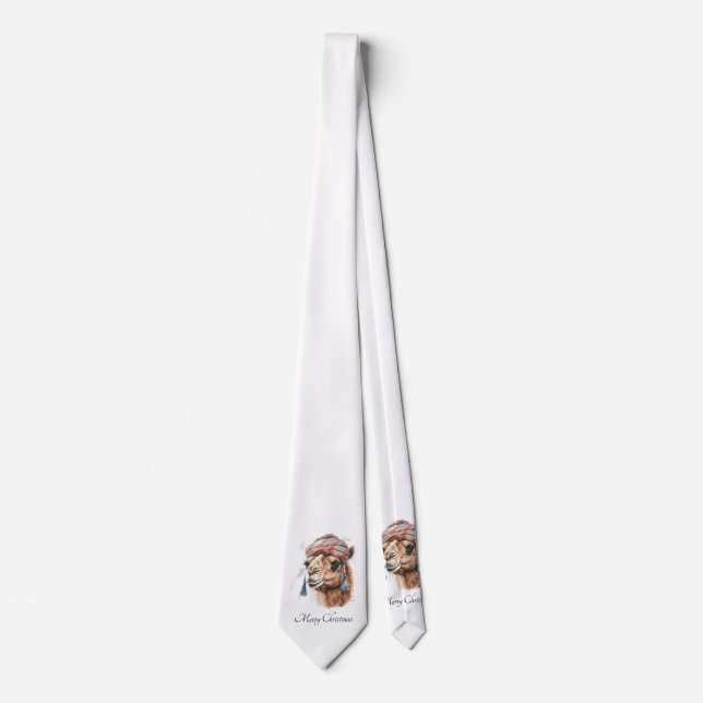 Corbata Camello navidad, personalizable (Anverso)