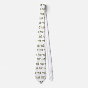 Corbata camello y palmeras