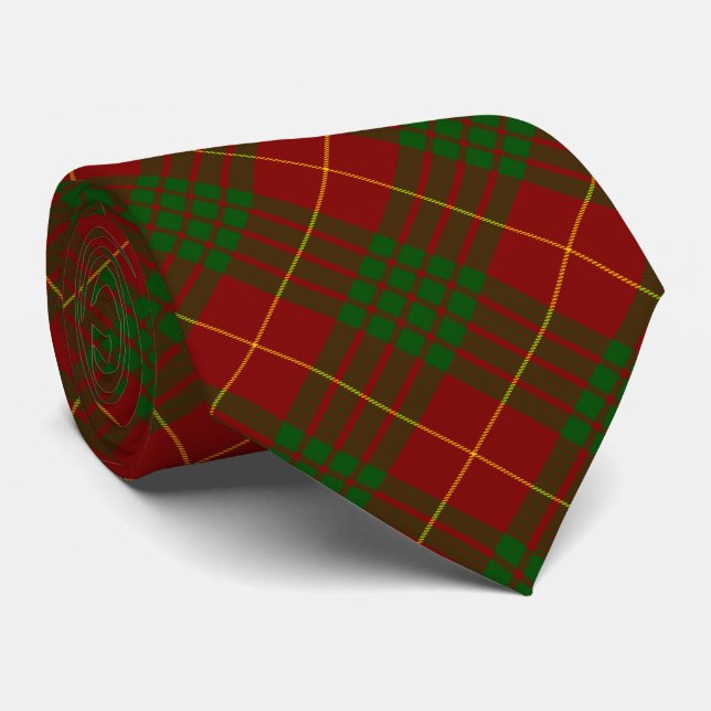 Corbata Cameron tartan green (Enrollado)