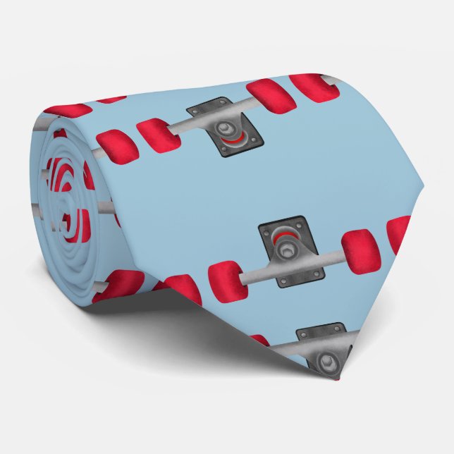 Corbata Camiones y ruedas para patinar (Enrollado)