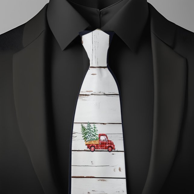 Corbata Camioneta Roja de Madera Deteriorada Estilo Granja (Subido por el creador)