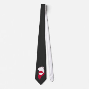 Corbata Camiseta de Groenlandia - bandera en el país