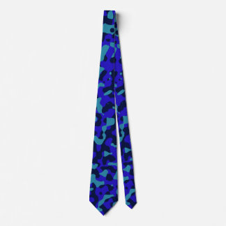 Corbata Camo naval en azul Verde azulado y azul real