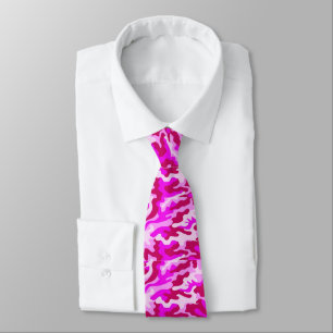 Corbata Camo rosa caliente