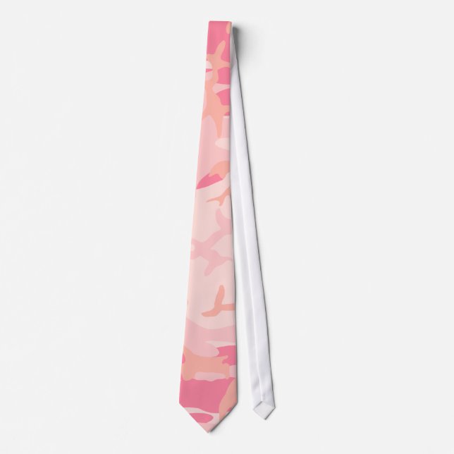 Corbata Camo rosa - Girly Camo (Anverso)