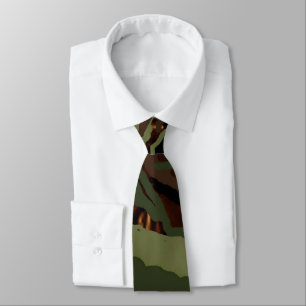 Corbata Camoflauge Design-Army Green