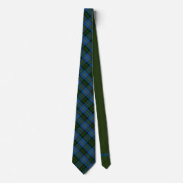 Corbata Campbell, Escocia Tartán y Monograma Verde
