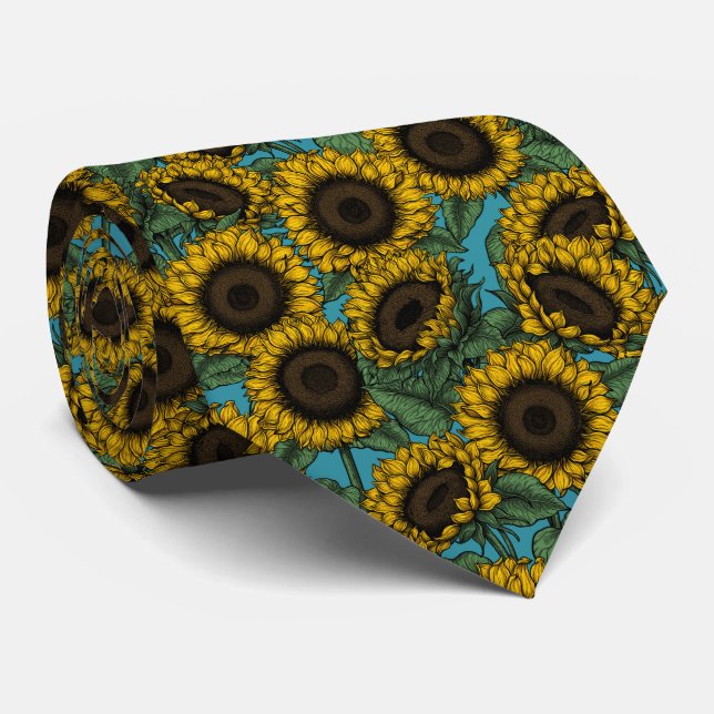 Corbata Campo de girasol (Enrollado)