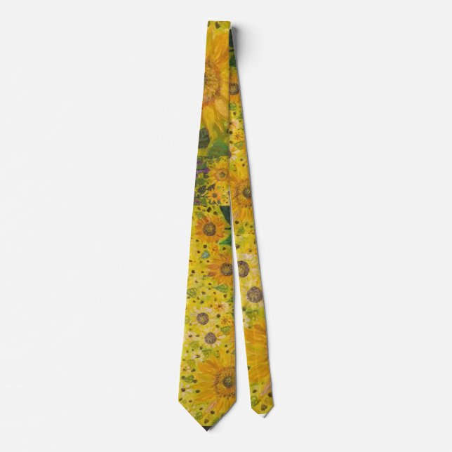 Corbata Campos de girasol Tie de cuello (Anverso)