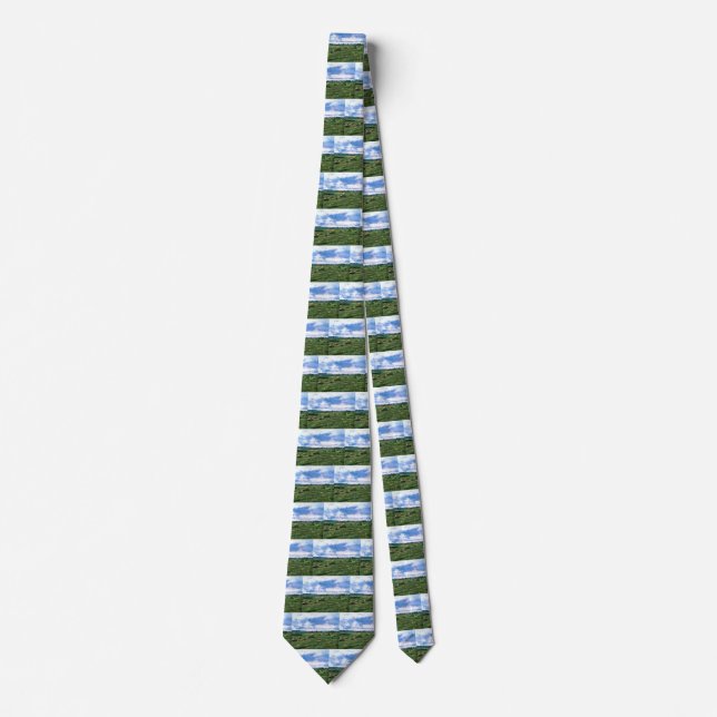 Corbata Campos de trigo con almiares de Vincent van Gogh (Anverso)