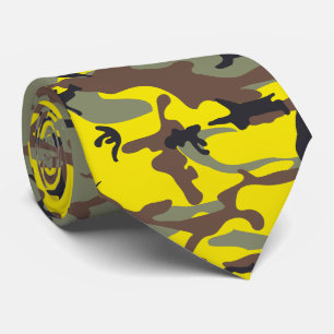 Corbata Camuflaje amarillo y marrón, ejército