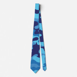 Corbata Camuflaje azul