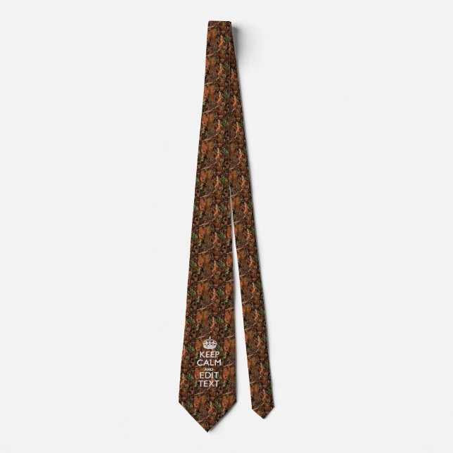 Corbata Camuflaje De Deep Woods Mantengan Tranquilo Su Tex (Anverso)